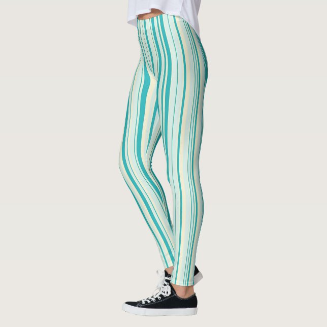 Teal and Yellow Leggings (Left)