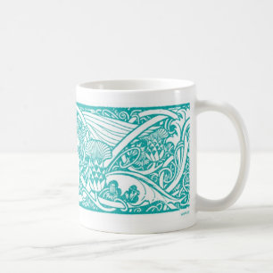 Teal Angel Vignette Mug