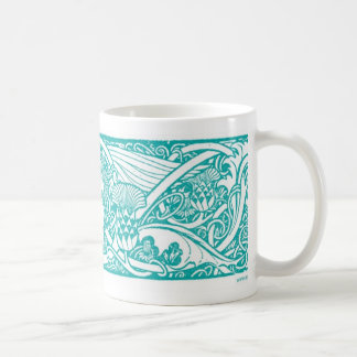 Teal Angel Vignette Mug