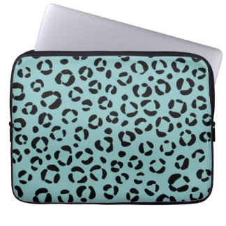 Teal Animal Print Laptop Sleeve