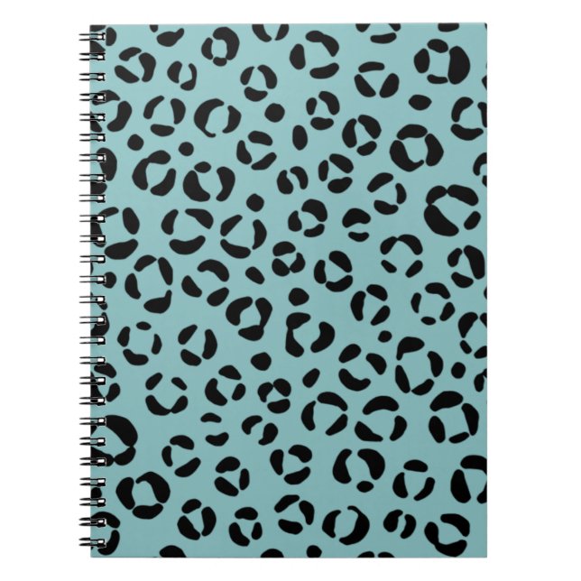 Teal Animal Print Notebook (Front)