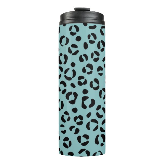 Teal Animal Print Thermal Tumbler (Front)