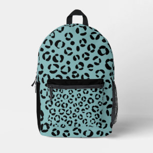 Teal Animal Printed Backpack