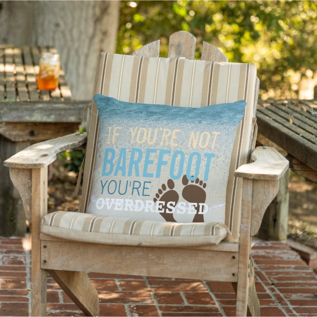 Teal Aqua Turquoise Blue Ocean Surf Waves Outdoor  Cushion (Chair)