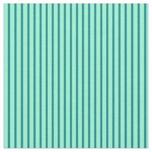 Teal & Aquamarine Coloured Stripes Fabric