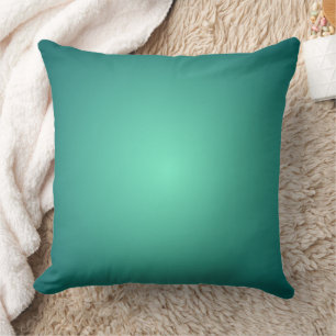Teal Aquamarine Gradient Design Cushion