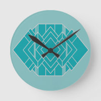 Teal Art Deco Quilt Inspired
