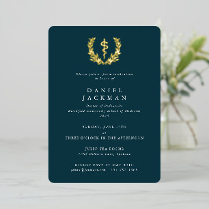 Teal Asclepius Medical School Graduation