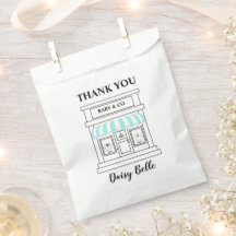 Teal Baby & Co. Baby Shower Favor Bags