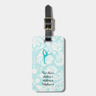 Teal Ballet Luggage Tag