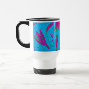 Teal Bloom Breeze Travel Mug