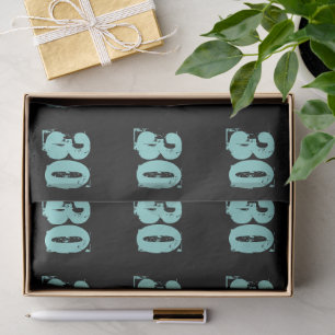 Teal Blue 30th Dirty Thirty Celebrate Party Tissue Paper