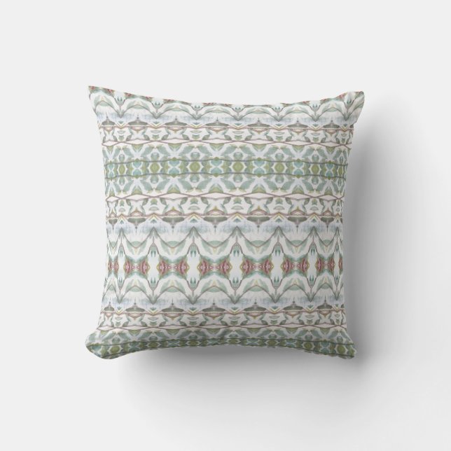Teal Blue and Green Cushion (Front)