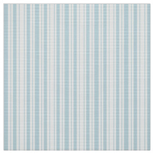 Teal Blue and White French Ticking Novelty Fabric