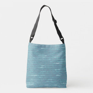 Teal blue -Blue jean light Crossbody Bag