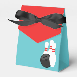 Teal Blue Bowling Favour Boxes