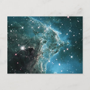 Teal Blue Coloured Monkey Head Nebula Postcard