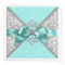 Teal Blue Diamond Bow