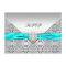 Teal Blue Diamond Wedding RSVP