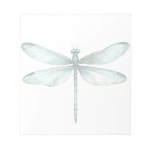 Teal Blue Dragonfly Personalised Note Stationery