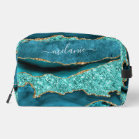 Teal Blue Gold Aqua Turquoise Custom Your Name