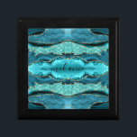 Teal Blue Gold Marble Turquoise Your Name Gift Box<br><div class="desc">Gift Boxes with Agate Teal Blue Gold Glitter Marble Aqua Turquoise Geode Customisable Gift Box - Add Your Name / Text - Make Your Special Gift Box ! Resize and move or remove / add text / elements with Customisation tool ! Design by MIGNED ! Please see my other projects...</div>