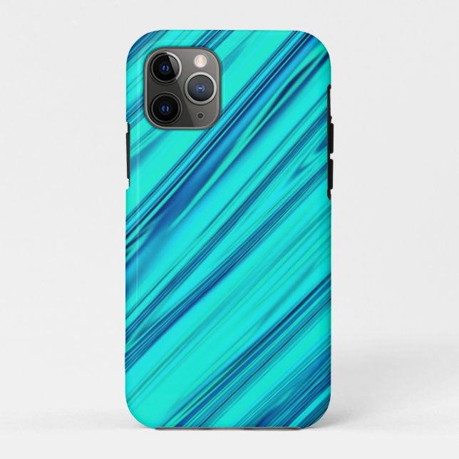 Teal Blue Green Ocean Wave Abstract Colourful Cute Case-Mate iPhone Case (Back)
