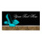 Teal Blue High Heel Shoes Leopard Party Banner