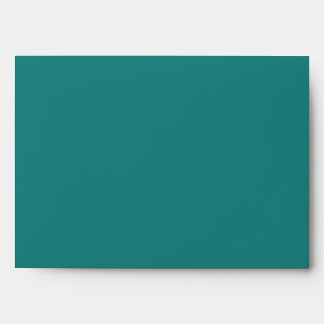 Teal Blue Jade Linen Envelopes (Front)