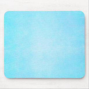 Teal Blue Light Watercolor Template Blank Mouse Mat