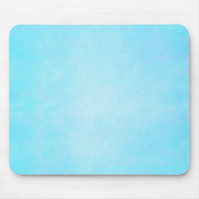 Teal Blue Light Watercolor Template Blank Mouse Mat (Front)