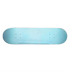 Teal Blue Light Watercolor Template Blank Skateboard