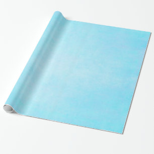 Teal Blue Light Watercolor Template Wrapping Paper