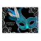 Teal Blue Masquerade Party Admission Tickets