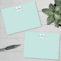 Teal Blue Monogram