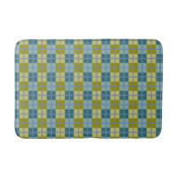 Teal Blue Olive Yellow Purple Pattern