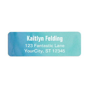 Teal & Blue Ombre Watercolor Matching Design