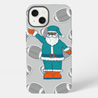 teal blue orange xmas black santa claus basketball