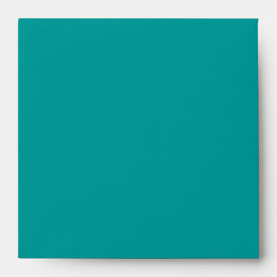 Teal Blue Peacock Wedding Invitations Envelope