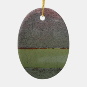 Teal Blue Pink Green rusted Ceramic Tree Decoration