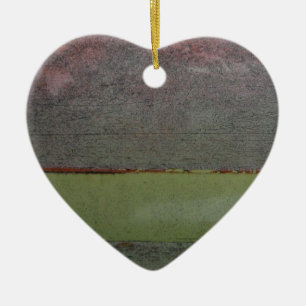 Teal Blue  Pink Green rusted Ceramic Tree Decoration