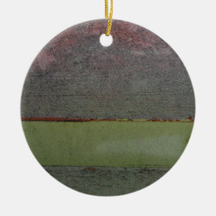 Teal Blue Pink Green rusted Ceramic Tree Decoration