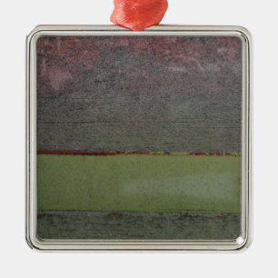 Teal Blue  Pink Green rusted Metal Tree Decoration