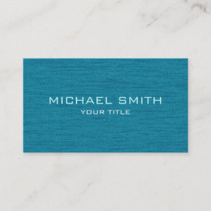 Teal Blue Professional Modern Business Card