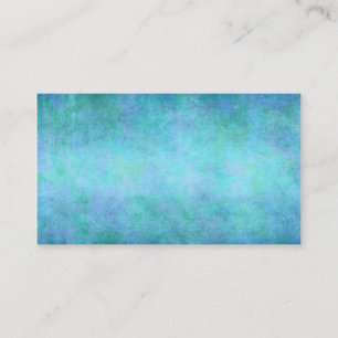Teal Blue, Purple, Aqua, and Violet Watercolor Business Card
