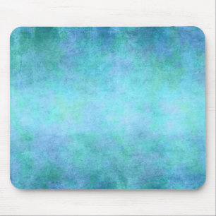 Teal Blue, Purple, Aqua, and Violet Watercolor Mouse Mat