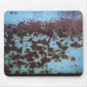 Teal Blue & Purple Rusted background Mouse Mat