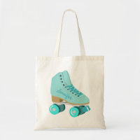Teal Blue Retro Quad Roller Skate Personalised