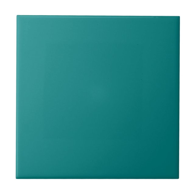 Teal Blue Solid Colour | Classic | Elegant Tile (Front)