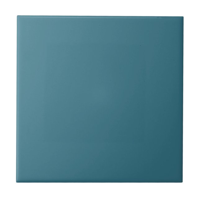 Teal Blue Solid Colour Tile (Front)